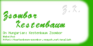 zsombor kestenbaum business card